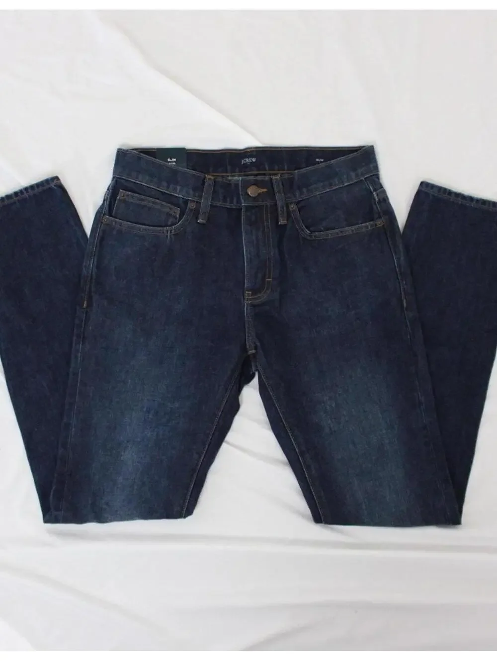 NWT J.Crew dark blue slim rigid denim jeans size 30